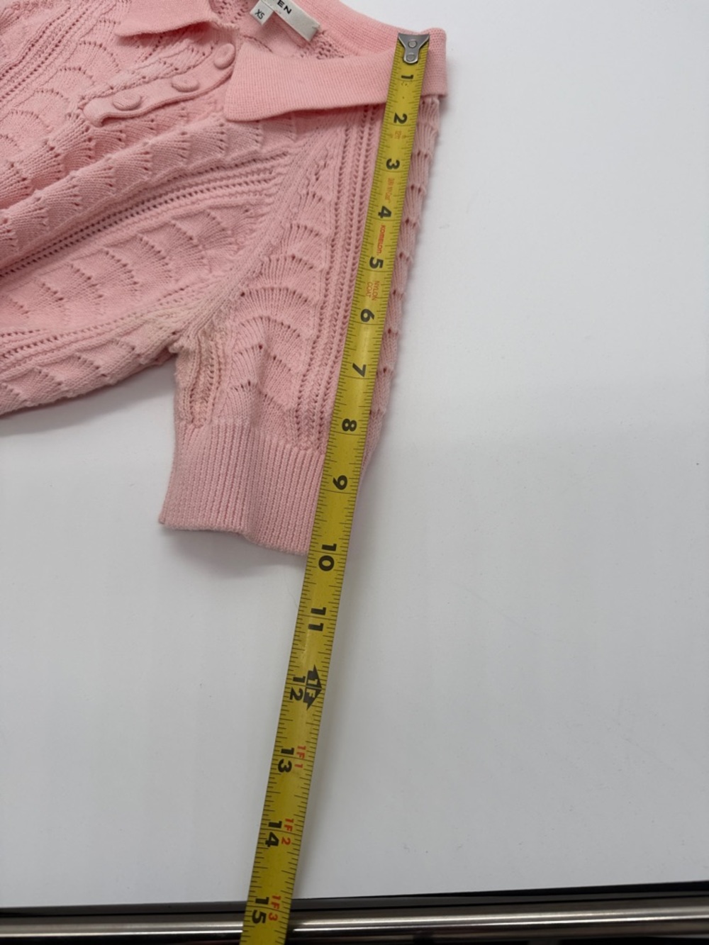 Carven Light Pink Knit Polo Sweater - Picture 8 of 8